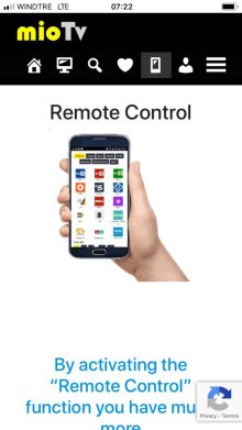 remote controll telecomando tv online miotv